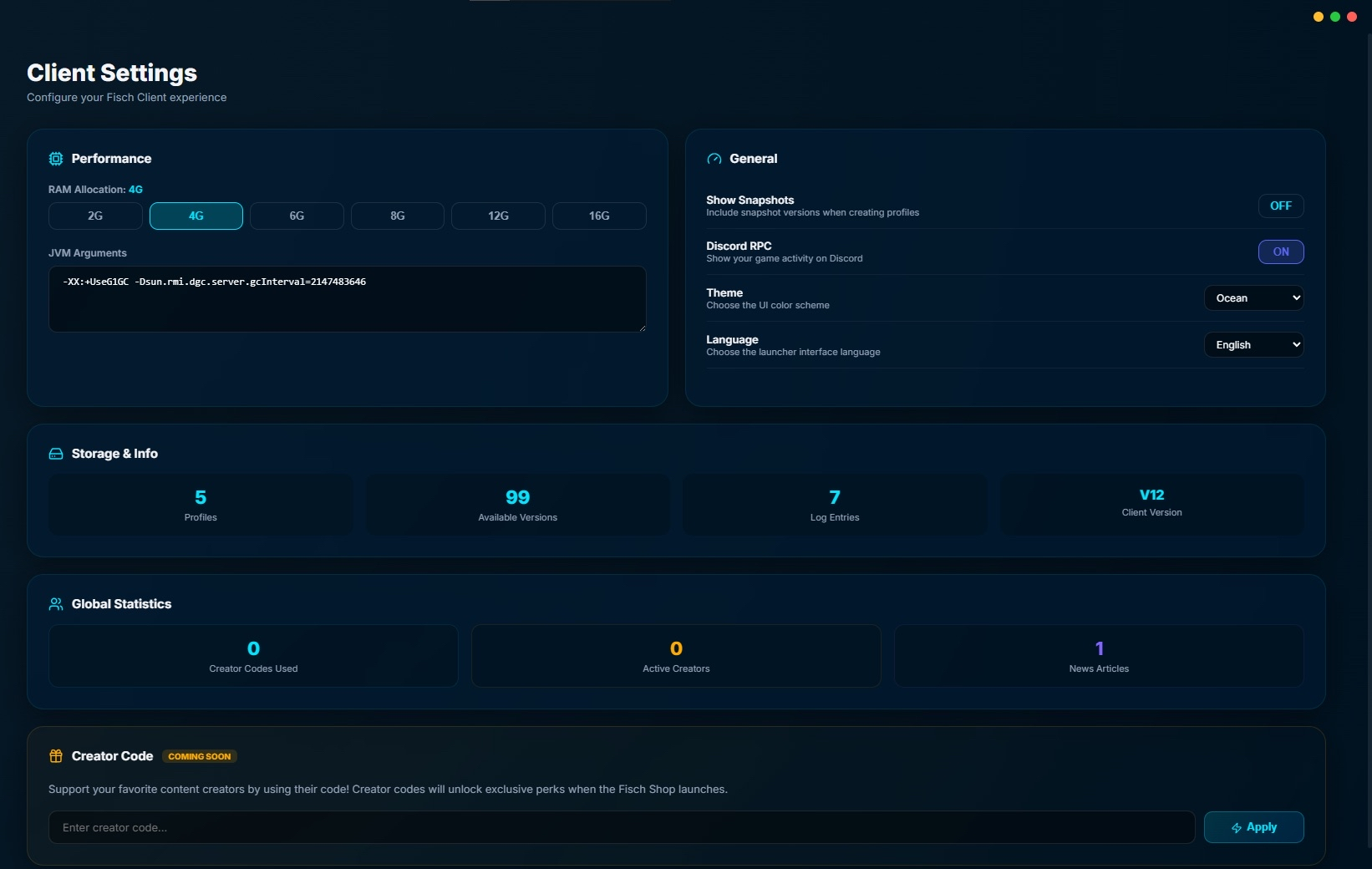 Launcher Settings Preview